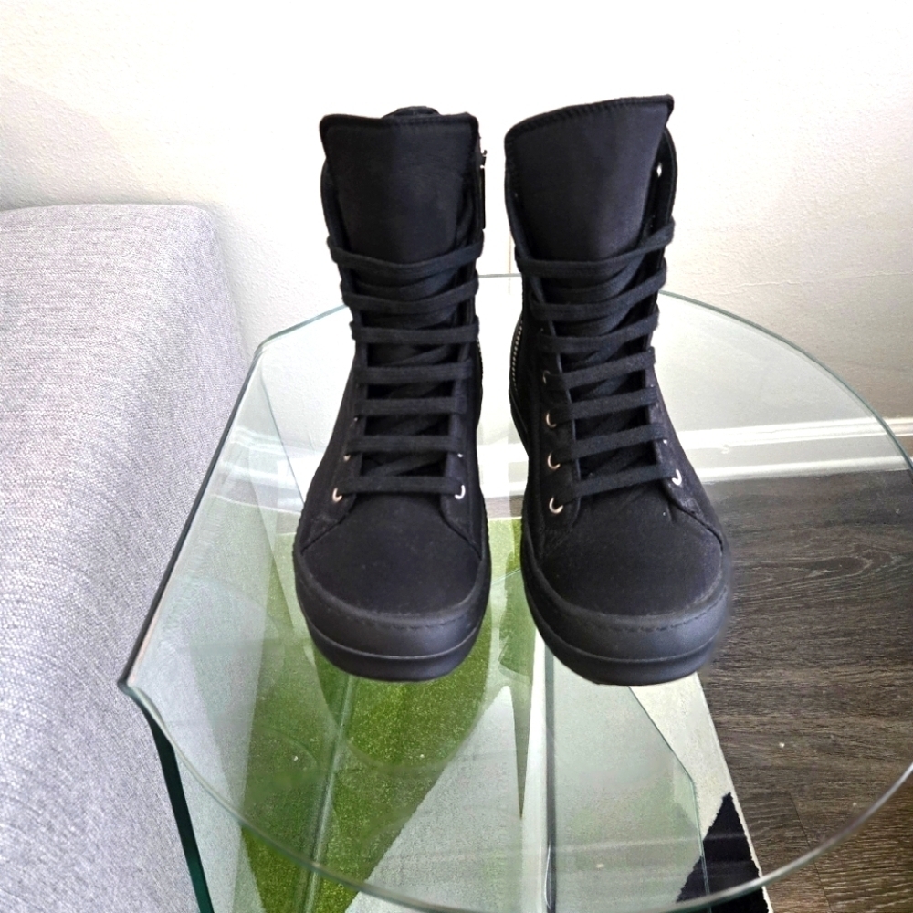 Rick Owens | Puffer High-Top Sneaker - Picture 3 of 8